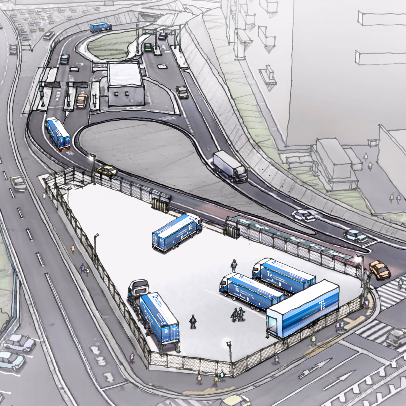 Development and operation of transition and maintenance hubs